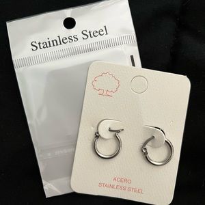Stainless Steel Hoops, 12mm